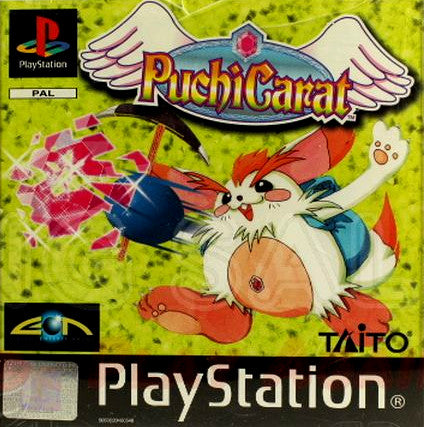 PlayStation Videospiel Puchi Carat Hülle mit Anleitung und Disc