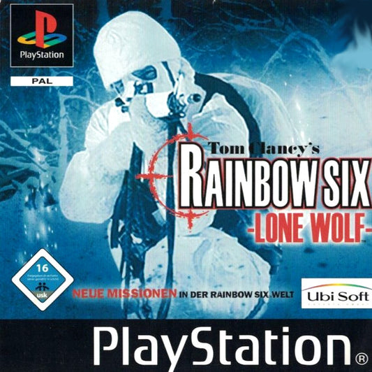 PlayStation Videospiel Rainbow Six Lone Wolf Hülle mit Anleitung und Disc