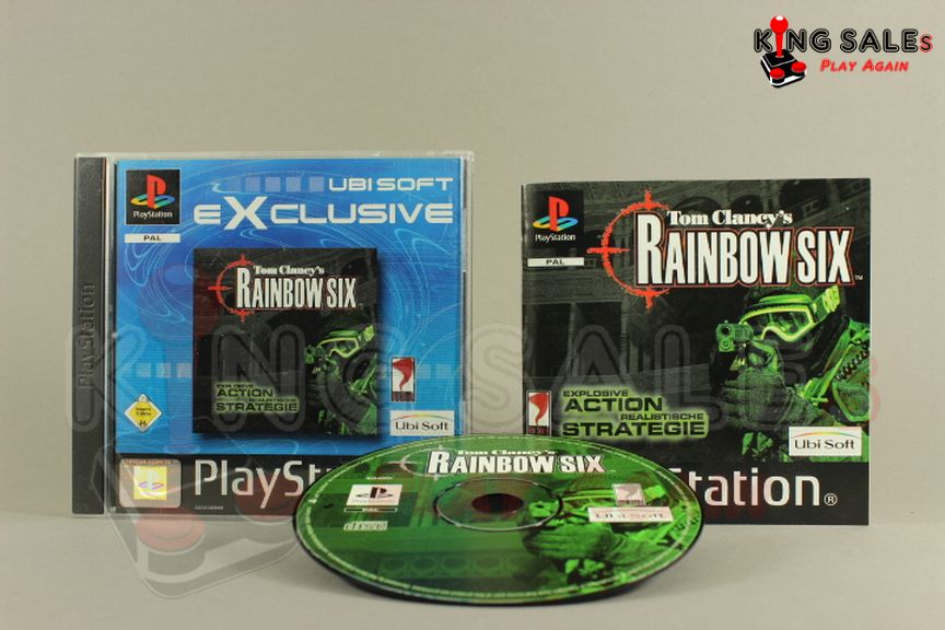 PlayStation Videospiel Rainbow Six Ubisoft Hülle mit Anleitung und Disc