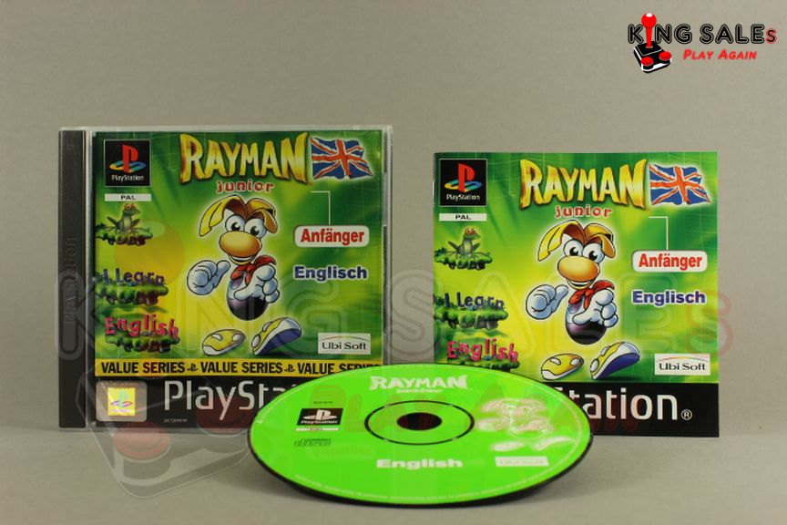 PlayStation Videospiel RAyman Junior Hülle mit Anleitung und Disc