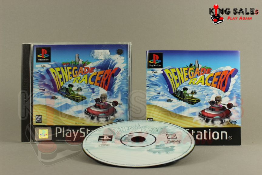 PlayStation Videospiel Renegade Racers Hülle mit Anleitung und Disc