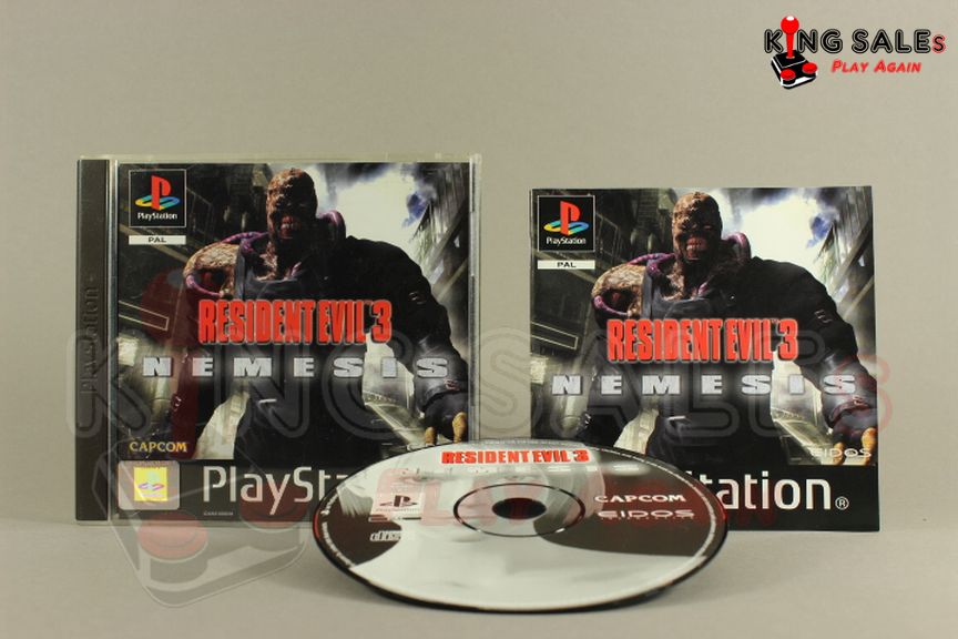 PlayStation Videospiel Resident Evil 3 Nemesis Hülle mit Anleitung und Disc