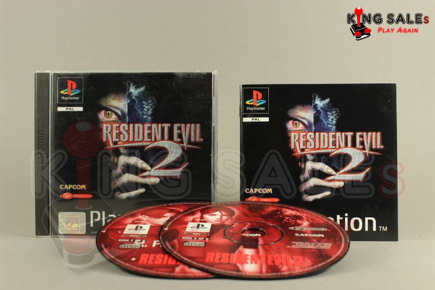 PlayStation Videospiel Resident Evil 2 Hülle mit Anleitung und Disc