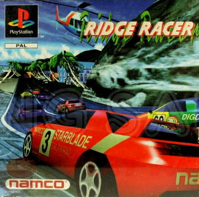 PlayStation Videospiel Ridge Racer Hülle mit Anleitung und Disc