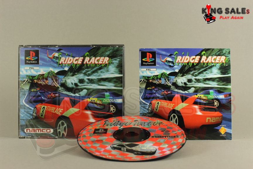 PlayStation Videospiel Ridge Racer Hülle mit Anleitung und Disc