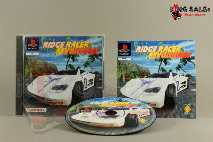 PlayStation Videospiel Ridge Racer Revolution Hülle mit Anleitung und Disc