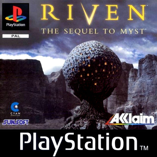 PlayStation Videospiel Riven The Sequel to Myst Hülle mit Anleitung und Disc