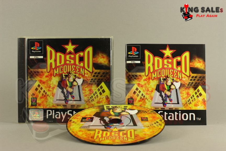 PlayStation Videospiel Rosco McQueen Hülle mit Anleitung und Disc