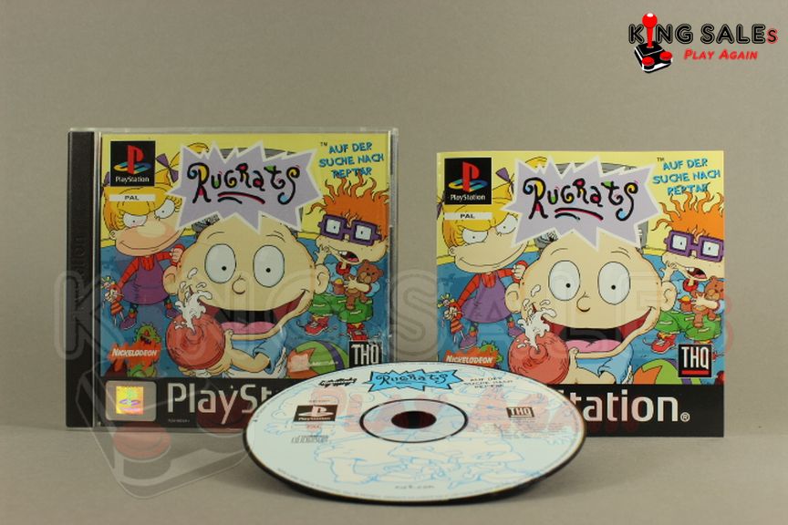 PlayStation Videospiel Rugrats Hülle mit Anleitung und Disc