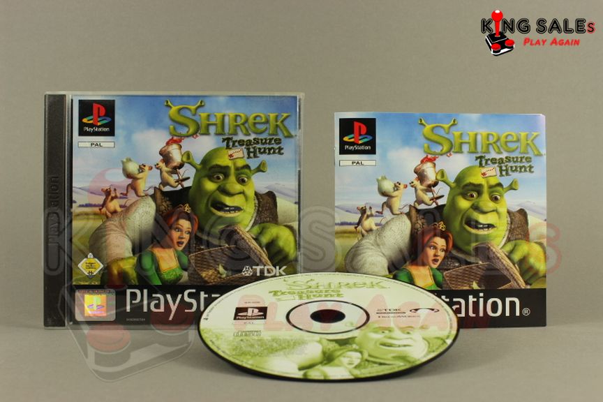 PlayStation Videospiel Shrek Treasure Hunt Hülle mit Anleitung und Disc
