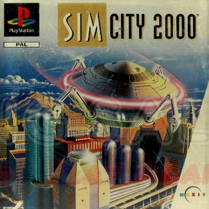 PlayStation Videospiel Sim City 2000 Hülle mit Anleitung und Disc
