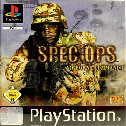 PlayStation Videospiel Spec Ops Airborne Commando Hülle mit Anleitung und Disc