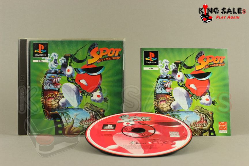 PlayStation Videospiel Spot Goes to Hollywood Hülle mit Anleitung und Disc