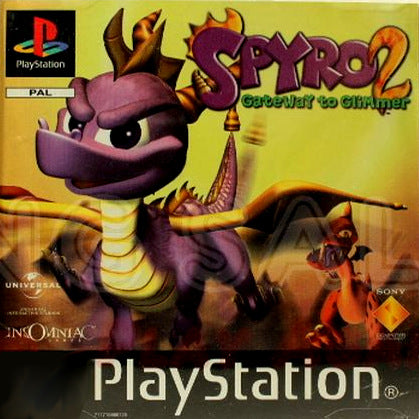 PlayStation Videospiel Spyro 2 Hülle mit Anleitung und Disc