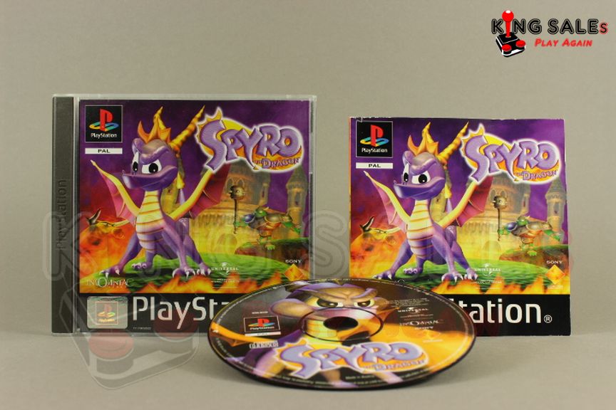 Playstation Videospiel Spyro the Dragon Hülle mit Anleitung und Disc
