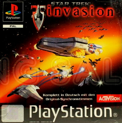 PlayStation Videospiel Star Trek Invasion Hülle mit Anleitung und Disc