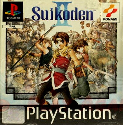 PlayStation Videospiel Suikoden 2 Hülle mit Anleitung und Disc