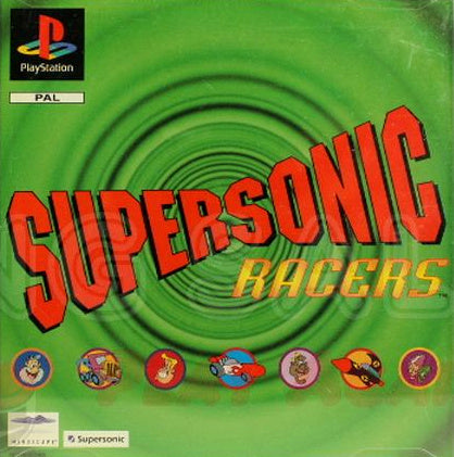 PlayStation Videospiel Supersonic Racer Hülle mit Anleitung und Disc