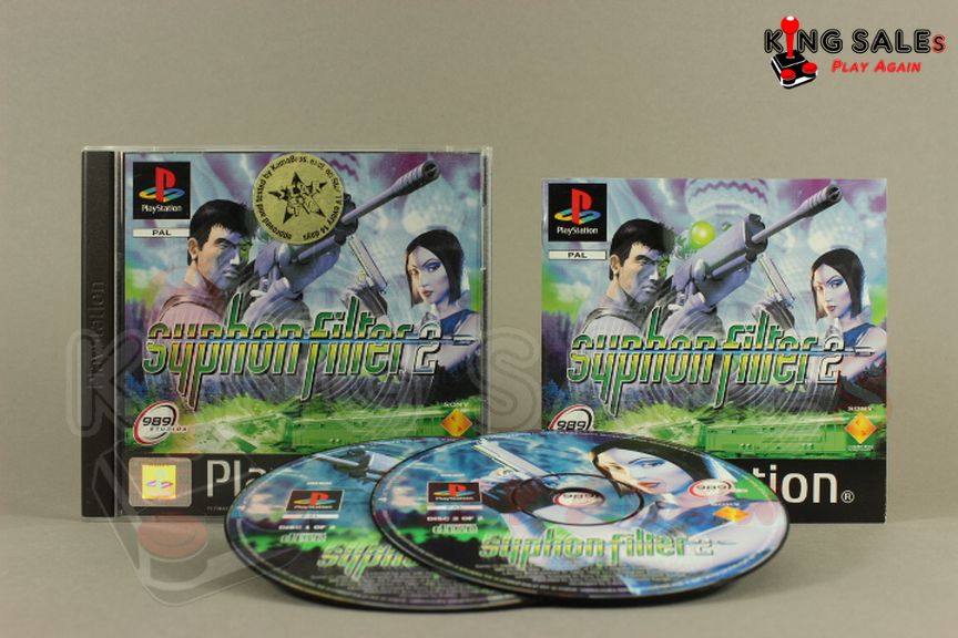 PlayStation Videospiel Syphon Filter 2 Hülle mit Anleitung und Disc