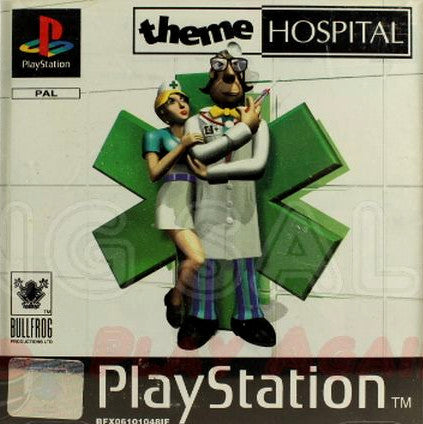 PlayStation Videospiel Theme Hospital Hülle mit Anleitung und Disc