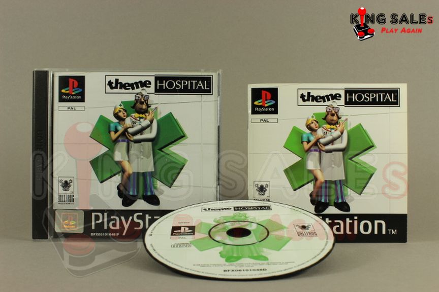 PlayStation Videospiel Theme Hospital Hülle mit Anleitung und Disc