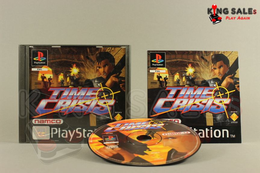 PlayStation Videospiel Time Crisis Hülle mit Anleitung und Disc