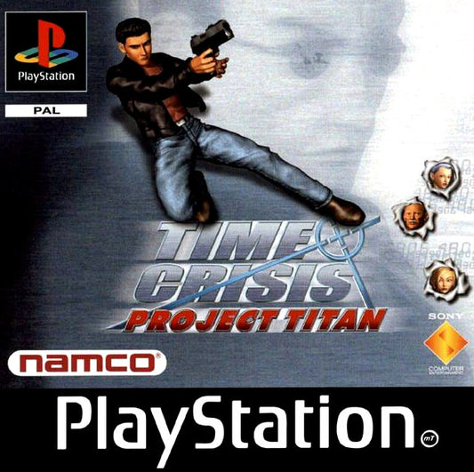 PlayStation Videospiel Time Crisis Projekt Titan Hülle mit Anleitung und Disc