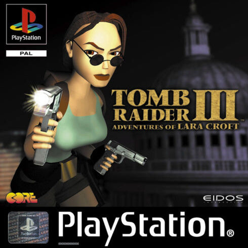 PlayStation Videospiel Tomb Raider 3 CiB Hülle mit Anleitung und Disc
