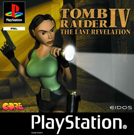 PlayStation Videospiel Tomb Raider 4 Hülle mit Anleitung und Disc