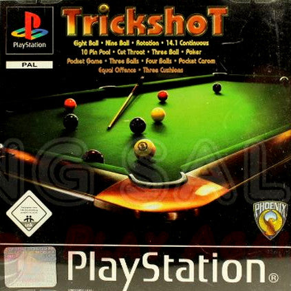 PlayStation Videospiel Trickshot Hülle mit Anleitung und Disc
