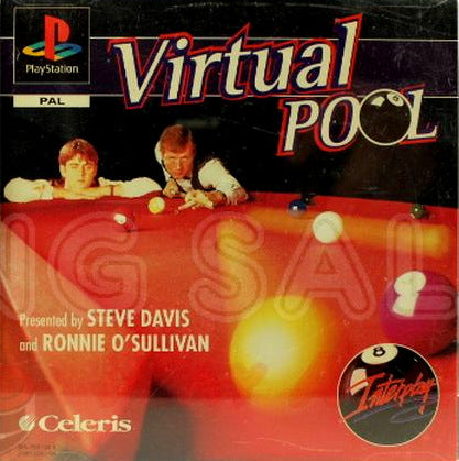 PlayStation Videospiel Virtual Pool Hülle mit Anleitung und Disc