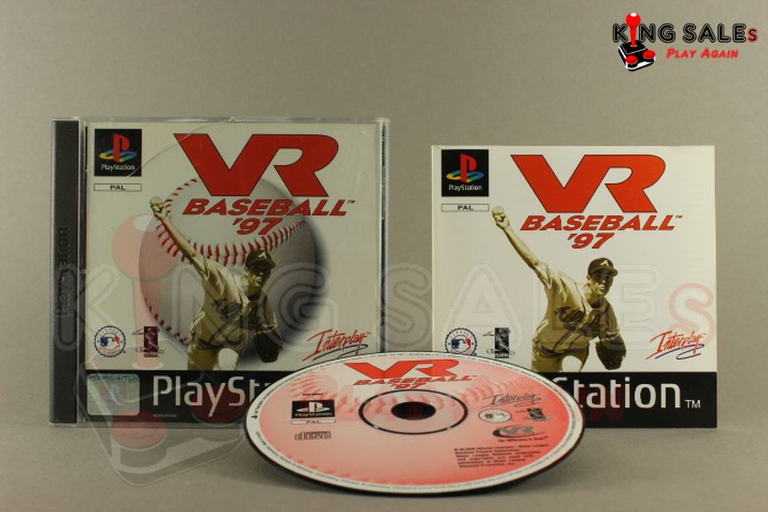 PlayStation Videospiel VR Baseball 97 Hülle mit Anleitung und Disc
