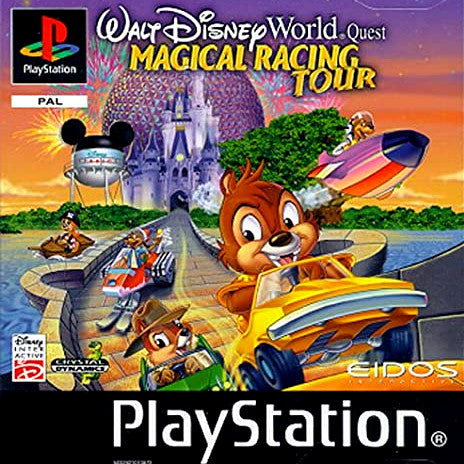 PlayStation Videospiel Walt Disney World Quest Magical Racing Tour Hülle mit Anleitung und Disc