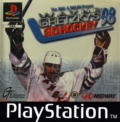 PlayStation Videospiel Wayne Gretzky 3d Hockey 98 Hülle mit Anleitung und Disc