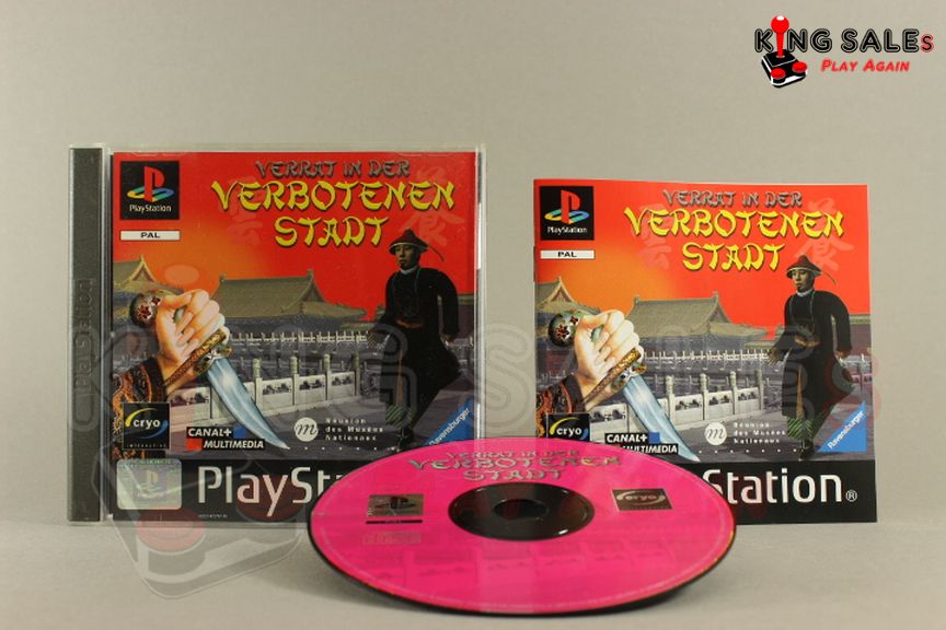 PlayStation Videospiel Verrat in der verbotenen Stadt Hülle mit Anleitung und Disc