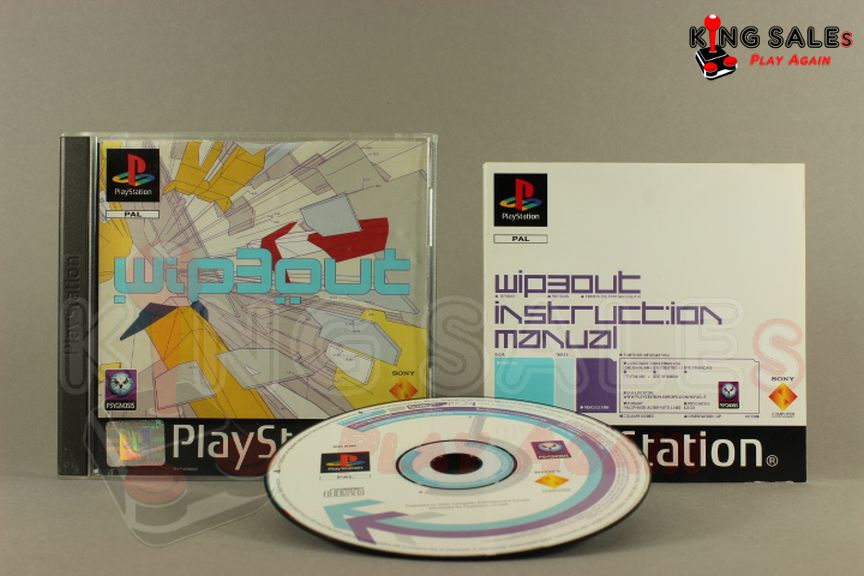 PlayStation Videospiel Wipeout 3 Hülle mit Anleitung und Disc