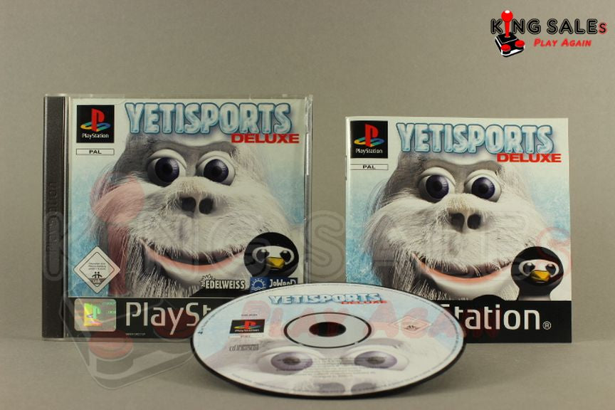 PlayStation Videospiel Yetisports Deluxe Hülle mit Anleitung und Disc