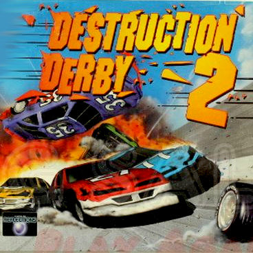 Destruction Derby 2 PlayStation 1 Videospiel Hülle mit Anleitung und Disc