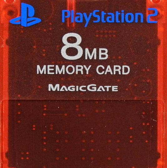 PlayStation 2 Memory Card in silber von vorne