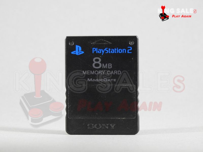 PlayStation 2 Memory Card in schwarz von vorne