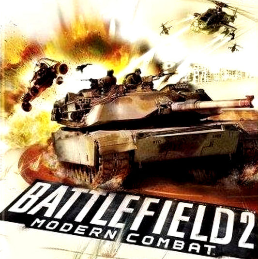 PlayStation 2  Videospiel Battlefield 2 Modern Combat Hülle mit Anleitung und Disc