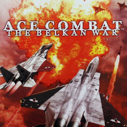 PlayStation 2 Videospiel Ace Combat Balkan War Hülle mit Anleitung und Disc