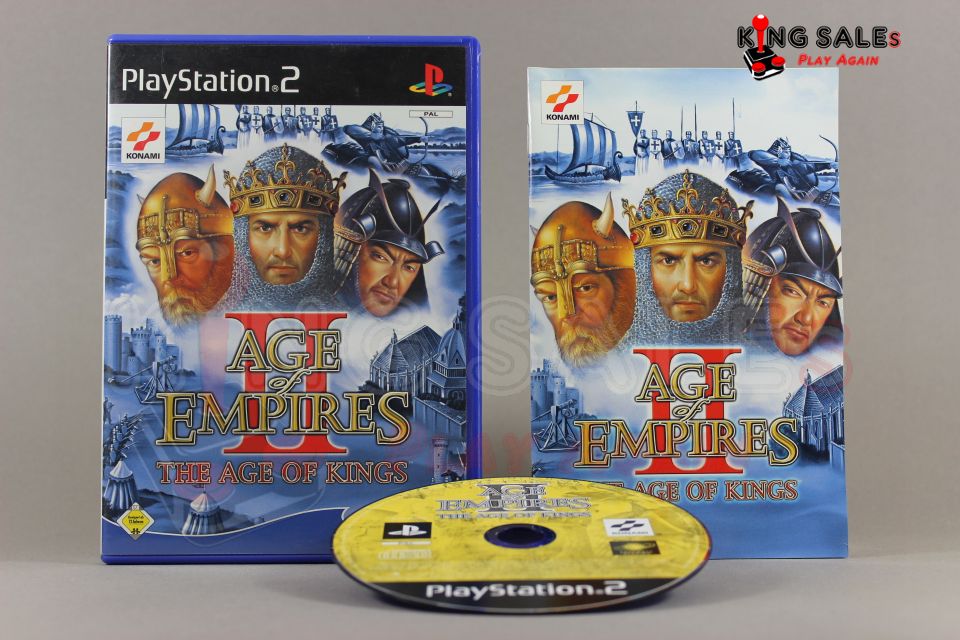 PlayStation 2 Videospiel Age of Empire II The Age of  Kings Hülle mit Anleitung und Disc