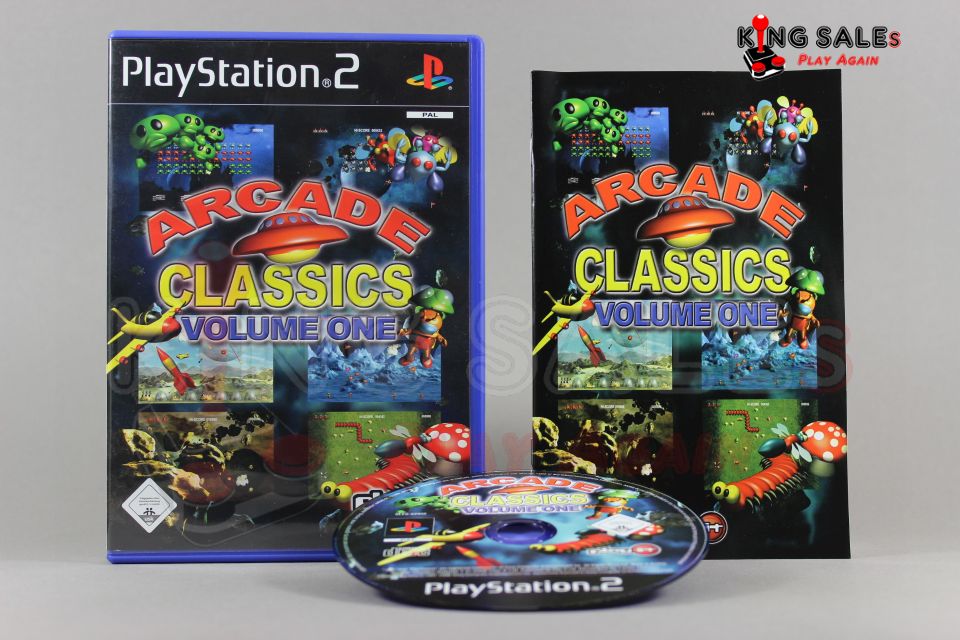 PlayStation 2 Videospiel Arcade Classica Volume 1 Hülle mit Anleitung und Disc