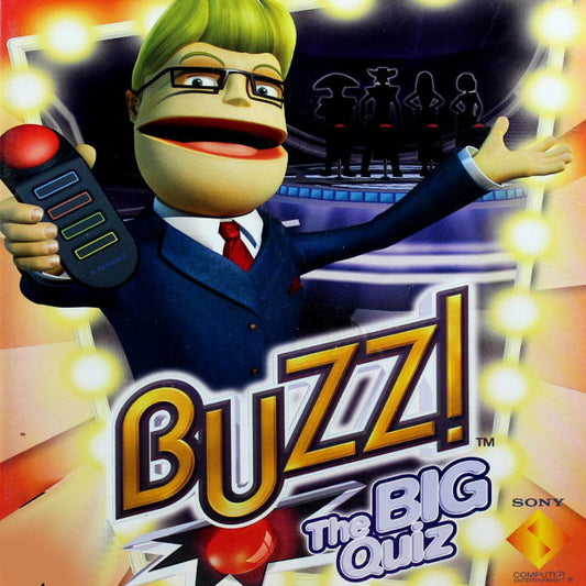 PlayStation 2 Videospiel Buzz the Big Quiz Hülle mit Anleitung und Disc