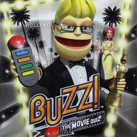 PlayStation 2 Videospiel Buzz the Movie Quiz Hülle mit Anleitung und Disc