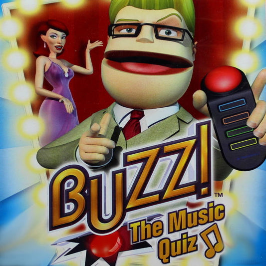 PlayStation 2 Videospiel Buzz the Music Quiz Hülle mit Anleitung und Disc