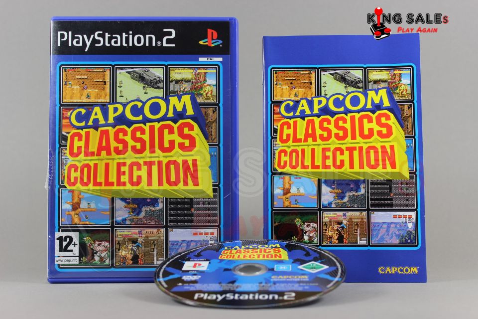 PlayStation 2 Videospiel Capcom Classics Collection Hülle mit Anleitung und Disc