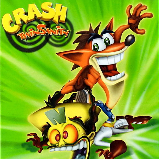 PlayStation 2 Videospiel Crash Twinsanity Hülle mit Anleitung und Disc