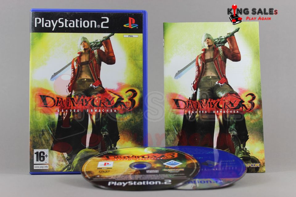 PlayStation 2 Videospiel Devil May Cry 3 Hülle mit Anleitung und Disc